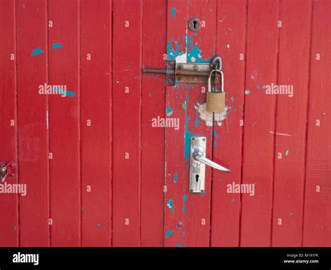 The Locked Red Doors .